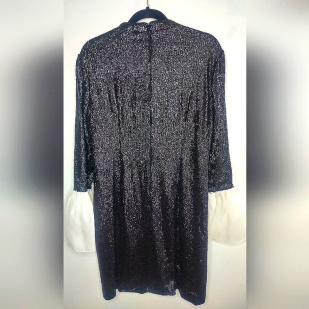Rachel Zoe Wes Sequin Dress in Black Size 12 - Picture 8 of 11